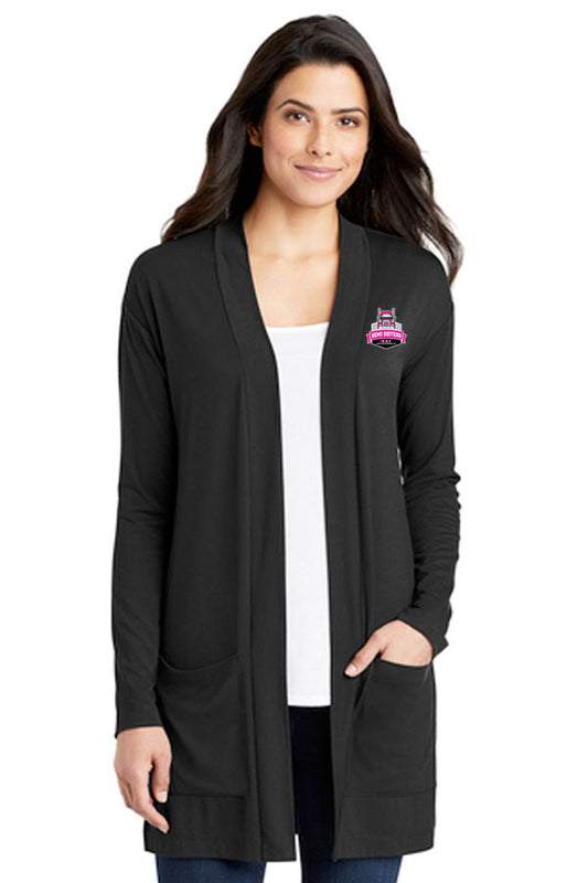 Port Authority ® Ladies Concept Long Pocket Cardigan-Semi Sisters Logo