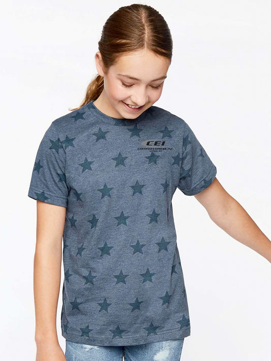 Code Five - Youth Star Print Tee - 2229