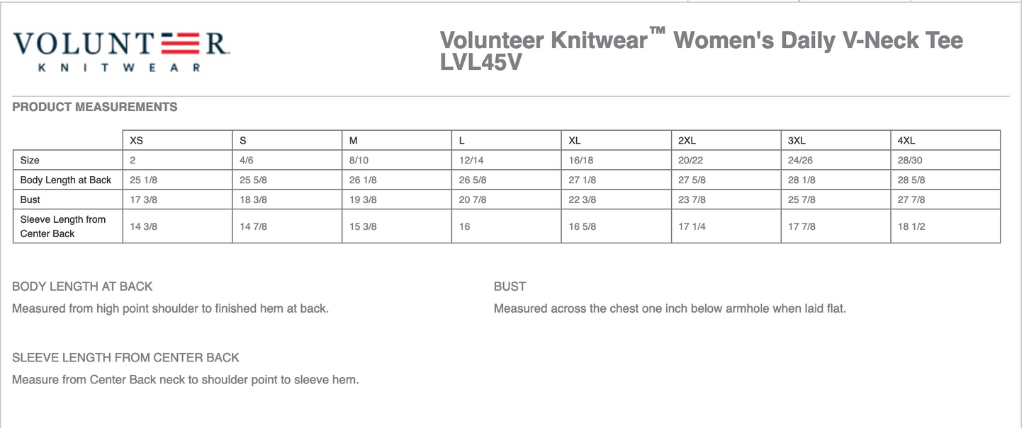 Volunteer Knitwear™ Women’s Daily V-Neck Tee