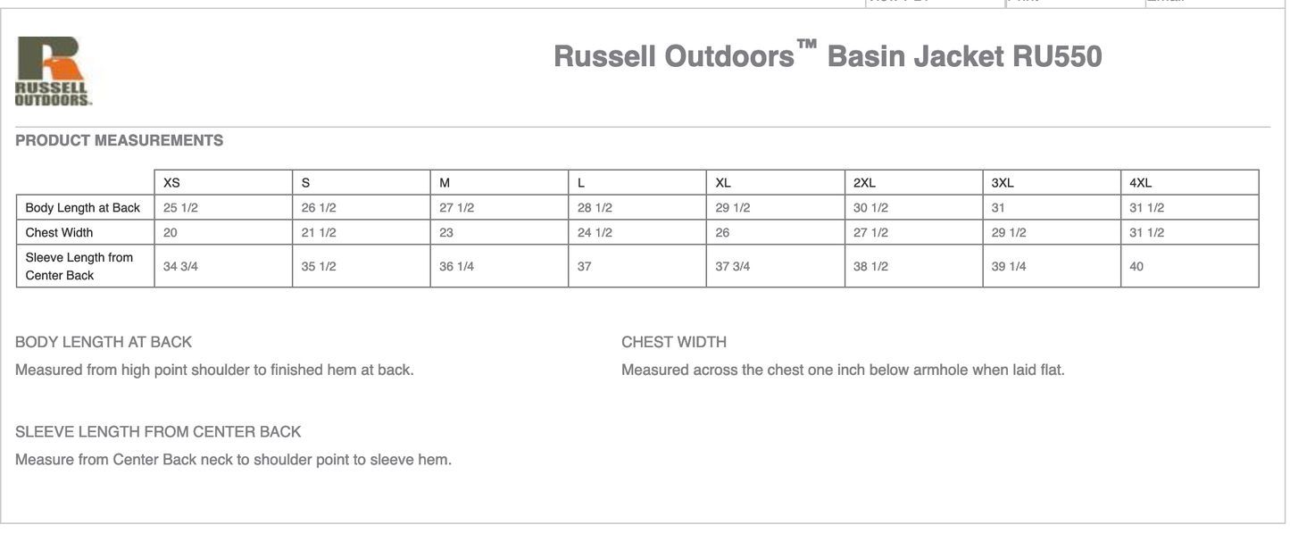 Russell Outdoors™ Basin Jacket