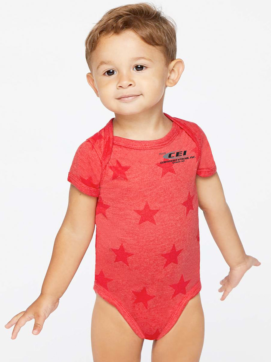 Code Five - Infant Star Print Bodysuit - 4329